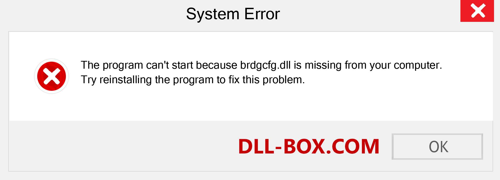  brdgcfg.dll file is missing?. Download for Windows 7, 8, 10 - Fix  brdgcfg dll Missing Error on Windows, photos, images